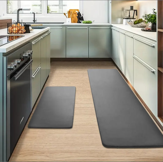 Thick Flannel Kitchen Runner Rug - Absorbent, Oil & Dirt-Resistant Non-Slip Mat