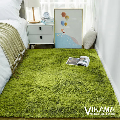 Luxury Plush Rug for Girls Room - Soft & Easy Care Bedside or Living Room Carpet