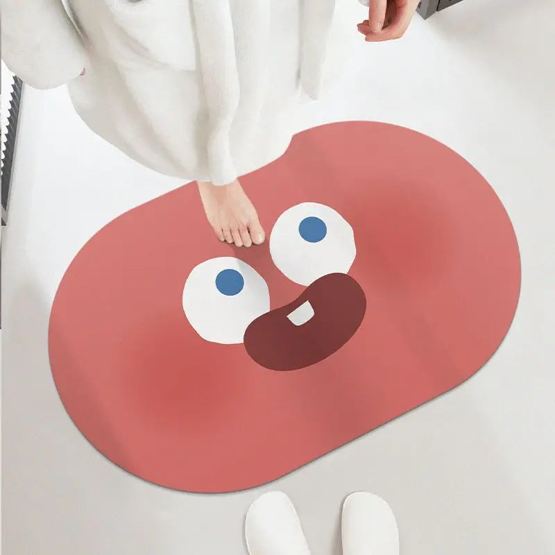 Summer Diatomite Mat - Non-Slip & Absorbent for Kitchen, Bathroom & Hallway