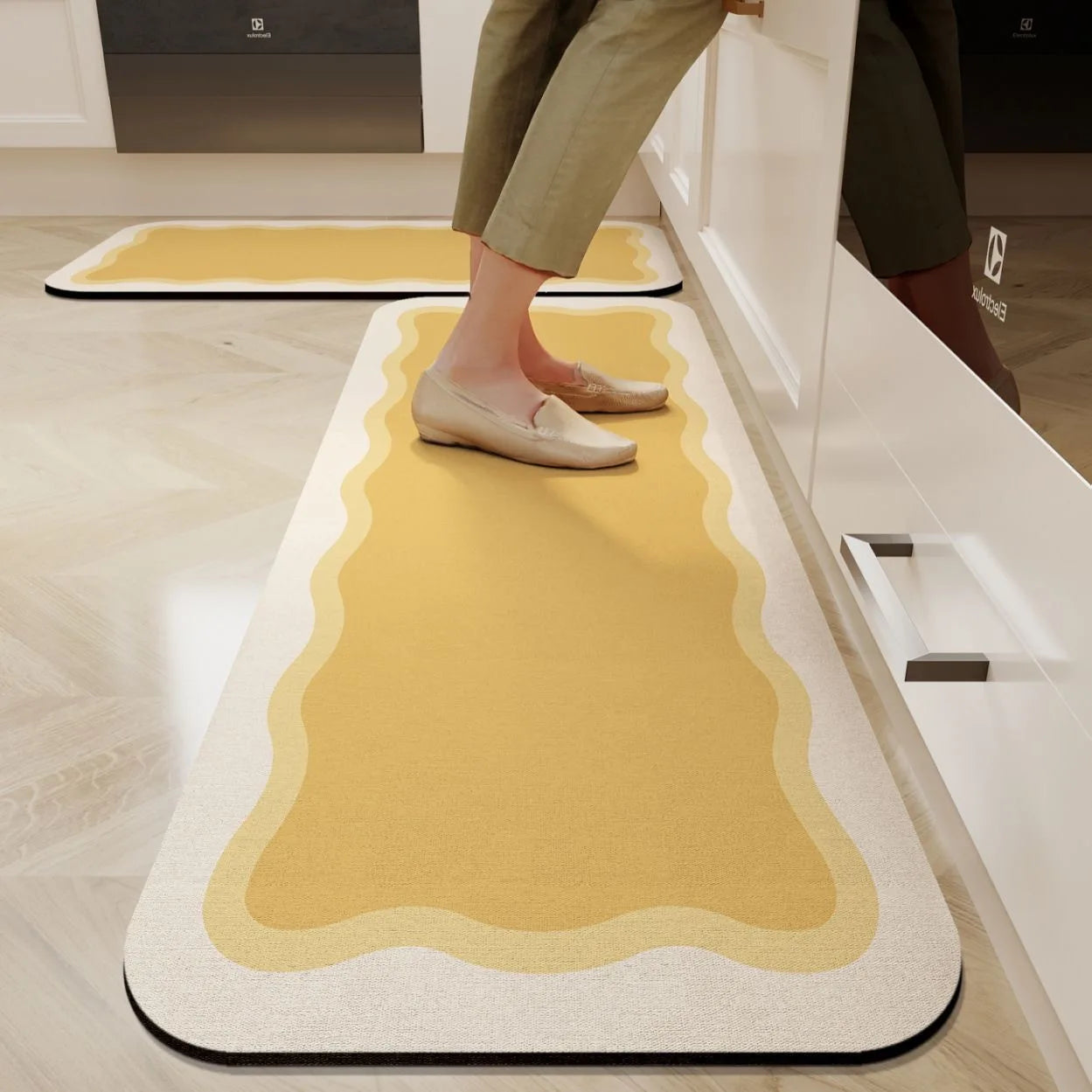 Diatomaceous Earth Anti-Fatigue Mat - Absorbent, Non-Slip & Eco-Friendly Kitchen Rug