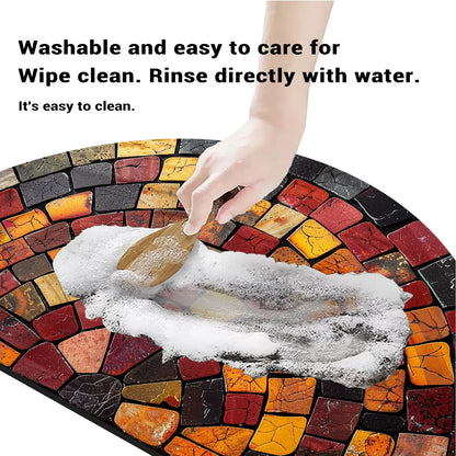 Retro Bath Mat - Super Absorbent, Quick-Dry & Non-Slip Shower Rug
