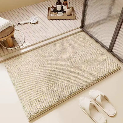 Faux Cashmere Bath Mat - Ultra Soft & Absorbent Bathroom Rug for Toilet and Shower