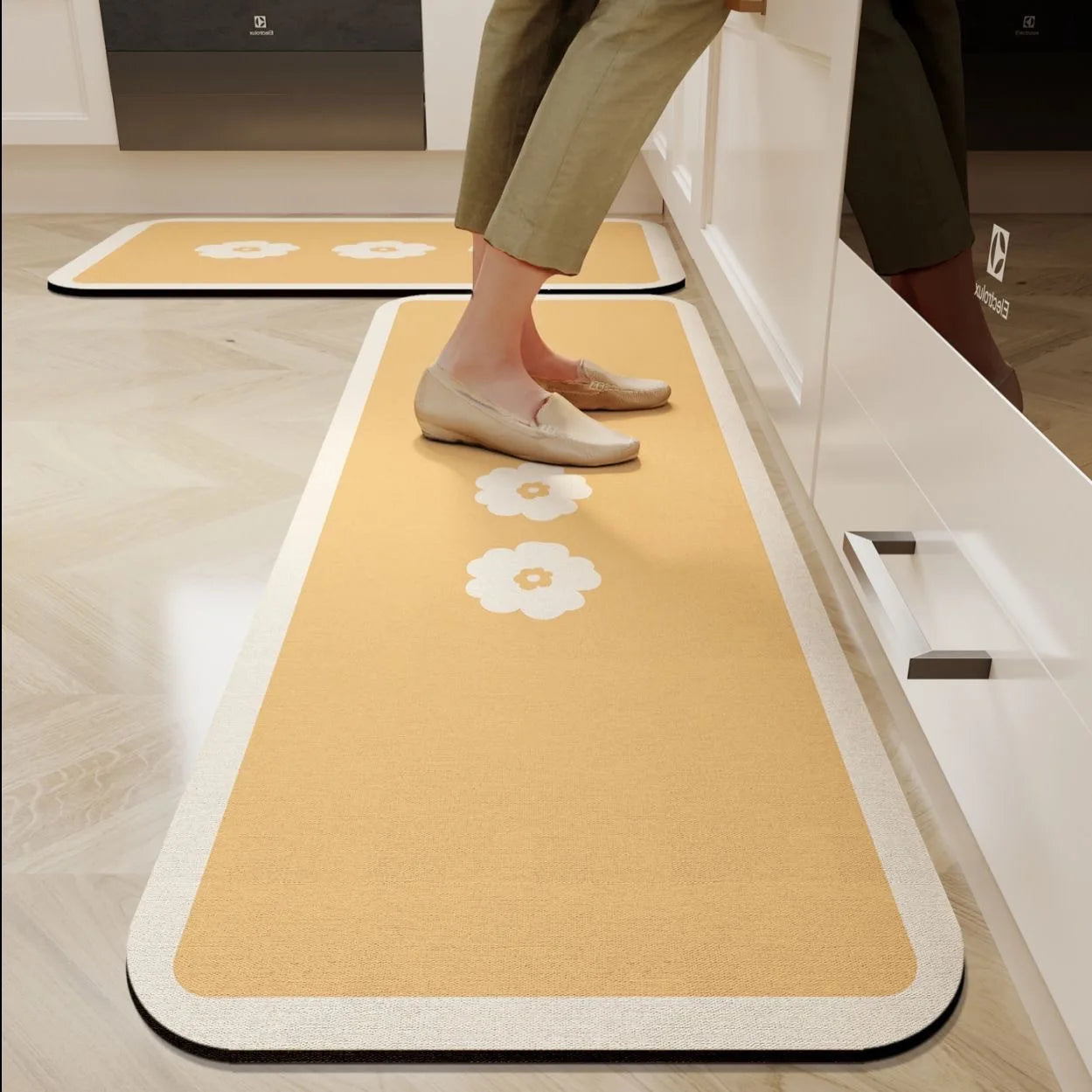 Diatomaceous Earth Anti-Fatigue Mat - Absorbent, Non-Slip & Eco-Friendly Kitchen Rug