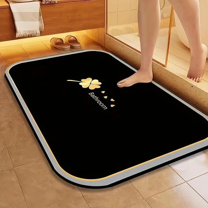 Diatomite Bath Mat - Super Absorbent & Quick-Dry Non-Slip Bathroom Floor Mat
