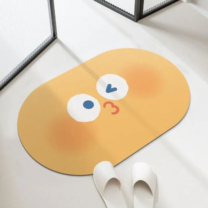 Summer Diatomite Mat - Non-Slip & Absorbent for Kitchen, Bathroom & Hallway