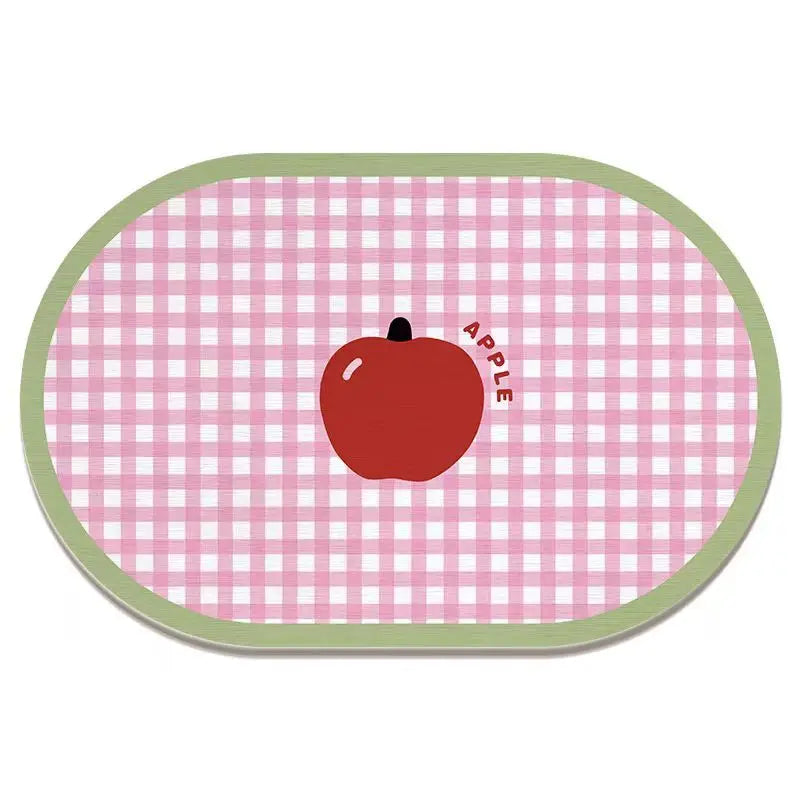 Fruit Diatomite Doormat - Quick-Dry, Absorbent & Non-Slip Entryway Floor Mat