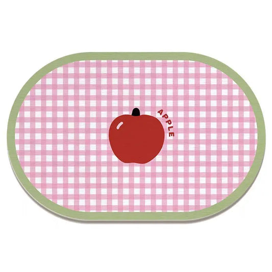 Fruit Diatomite Doormat - Quick-Dry, Absorbent & Non-Slip Entryway Floor Mat