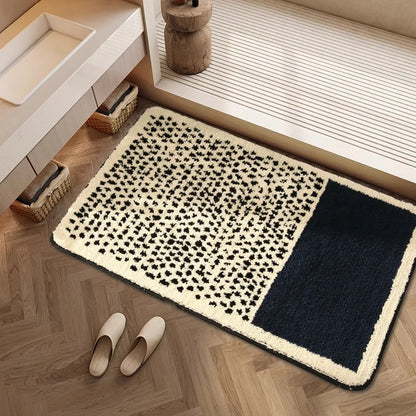 Modern Absorbent Bath Mat - Non-Slip & Quick-Dry Rug for Bathroom & Entrance