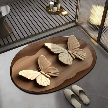 Thickened Diatomite Bath Mat - Super Absorbent, Dirt-Resistant & Soft Foot Mat