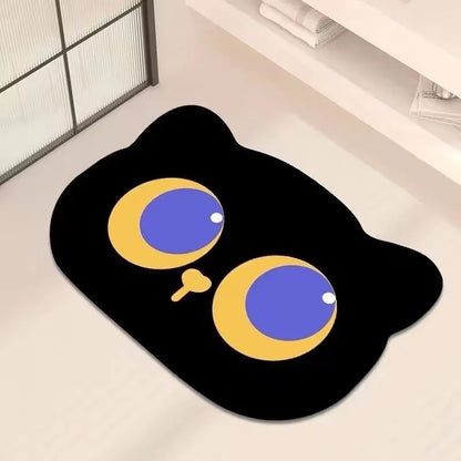 Cartoon Diatomite Bath Mat - Quick-Dry, Absorbent & Non-Slip Kids Bathroom Rug