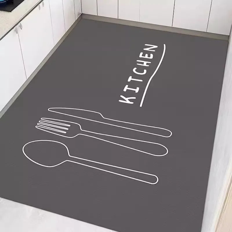 Diatomite Kitchen Mat - Non-Slip, Absorbent & Easy Wipe Clean Floor Pad