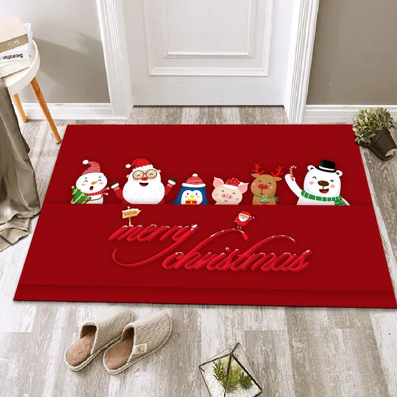 Christmas Diatomite Doormat - Quick-Dry, Absorbent & Non-Slip for Toilet Door