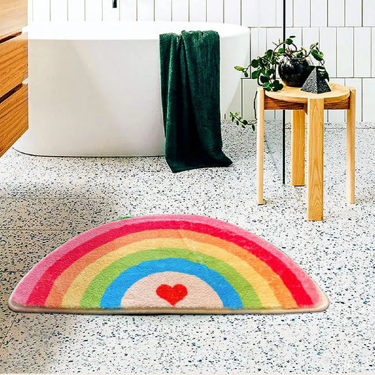 Water-Resistant Bath Mat - Plush Faux Cashmere & Non-Slip Bathroom Rug