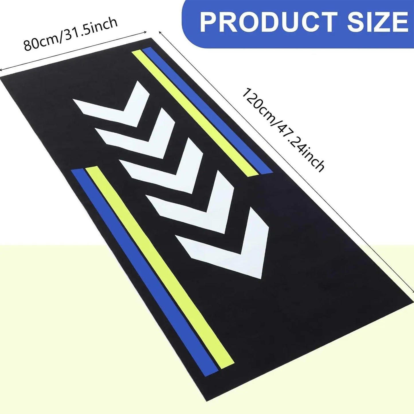 Custom Motorcycle Parking Mat - Oil Absorbent, Washable & Anti-Slip Garage Rug