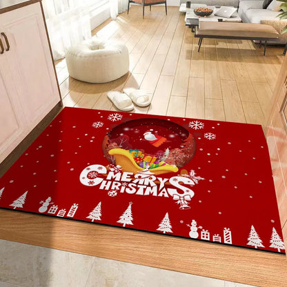 Christmas Diatomite Doormat - Quick-Dry, Absorbent & Non-Slip for Toilet Door