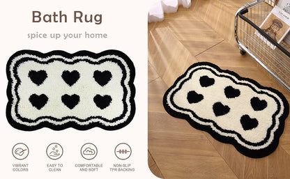 "Take It Off" Funny Bath Mat - Green Cute & Machine Washable Shower Rug