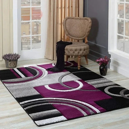 Nordic Geometric Area Rug - Modern Large Carpet for Living Room, Luxury Sofa Decor