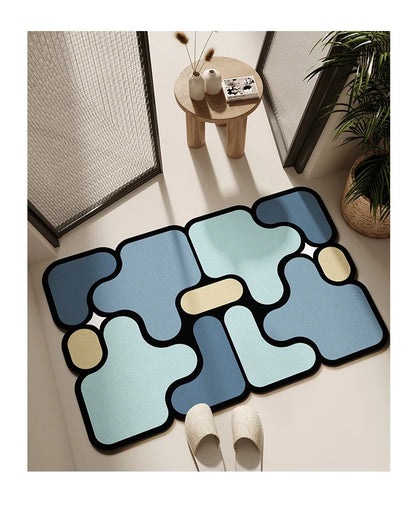 Modern Diatomite Bath Mat - Quick-Dry, Super Absorbent & Non-Slip