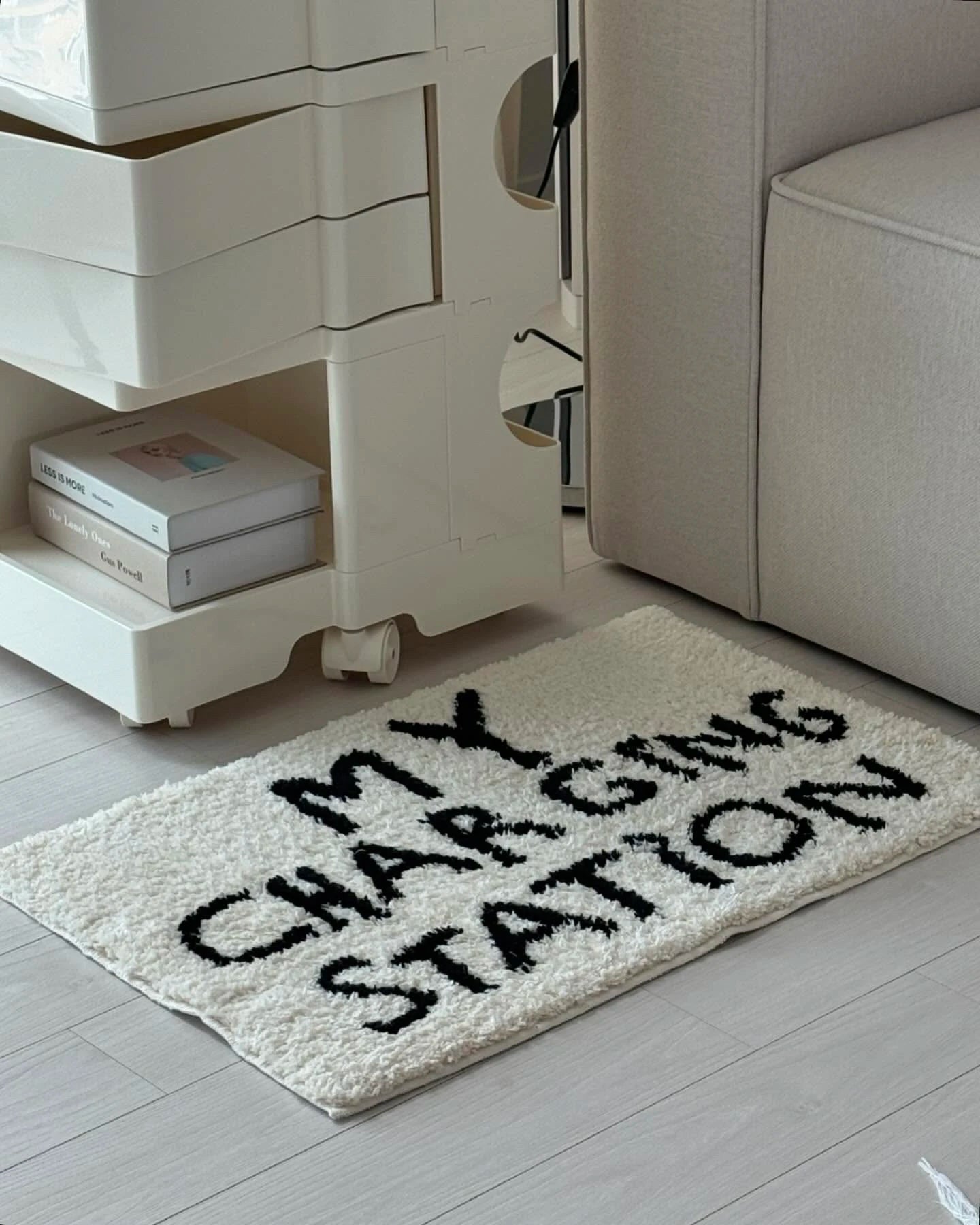 Korean Style Welcome Mat - Simple English Text Bathroom & Entrance Rug, Non-Slip