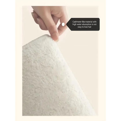 Cartoon Plush Bath Mat - Super Absorbent & Dirt Resistant Faux Cashmere Rug