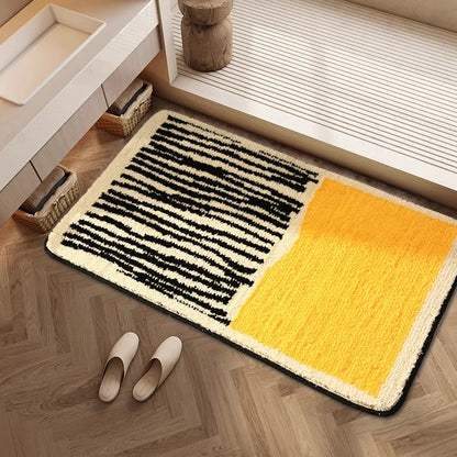 Modern Absorbent Bath Mat - Non-Slip & Quick-Dry Rug for Bathroom & Entrance