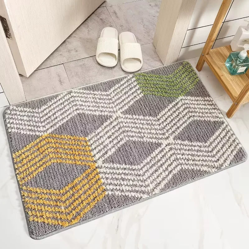 Faux Cashmere Bath Mat - Ultra Soft, Absorbent & Dirt-Resistant Bathroom Rug