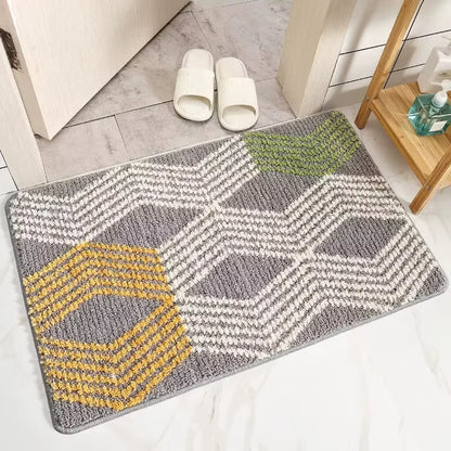 Faux Cashmere Bath Mat - Ultra Soft, Absorbent & Dirt-Resistant Bathroom Rug