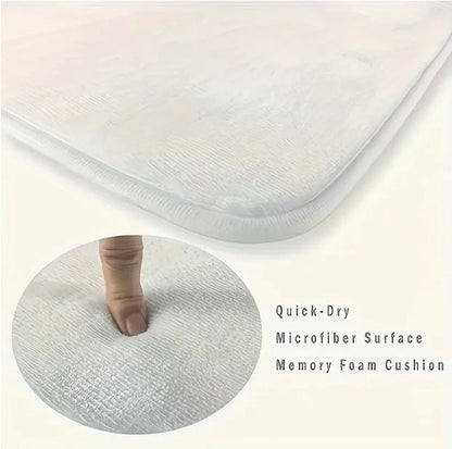Cute Kitten Kitchen Mat - Absorbent & Non-Slip Floor Pad with Paw Print Design