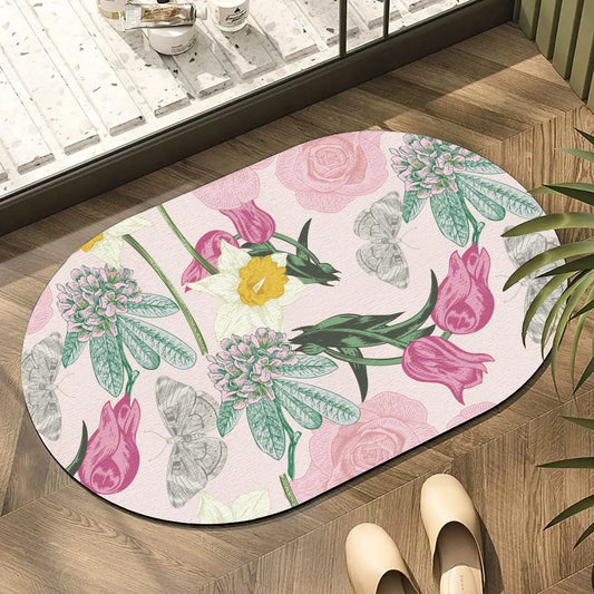 Diatomite Entrance Mat - Quick-Dry & Non-Slip for Bathroom and Kitchen