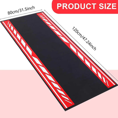 Custom Motorcycle Parking Mat - Oil Absorbent, Washable & Anti-Slip Garage Rug