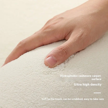 Cloud Print Kids Rug - Soft Cartoon Faux Cashmere Carpet for Nursery & Bedroom
