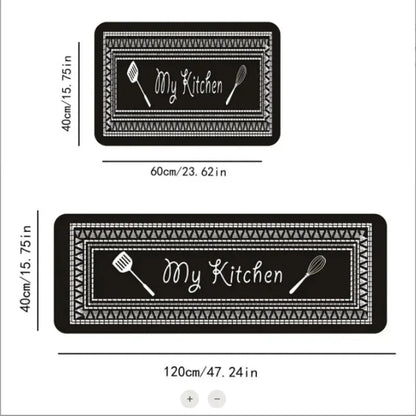 Washable Crystal Velvet Kitchen Mat - Ultra Soft, Non-Slip & Waterproof