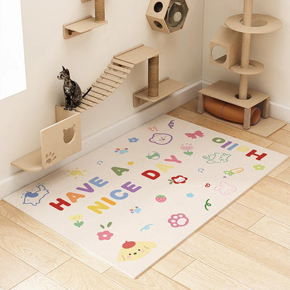 Waterproof Dog Mat, Anti Urine PVC Crate Liner, Non-Slip Pet Bed Tray, Washable Kennel Floor Pad, Cage & Bed Protector