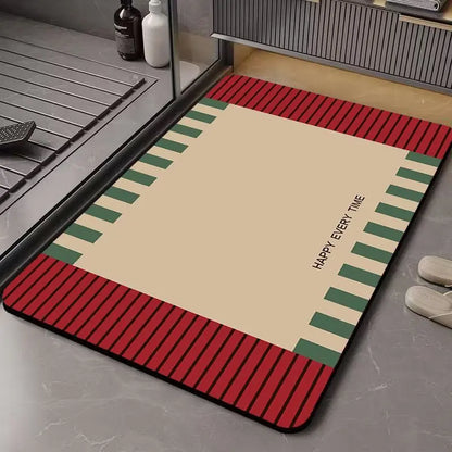 Quick-Dry Bath Mat - Super Absorbent & Non-Slip Rug, Dirt Resistant