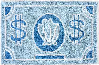 Personalized Dollar Bill Rug - Soft, Non-Slip & Washable Novelty Carpet