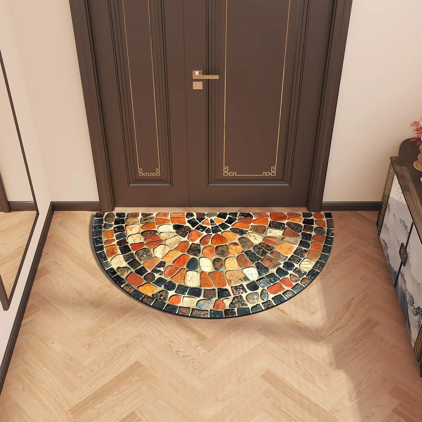 Retro Bath Mat - Super Absorbent, Quick-Dry & Non-Slip Shower Rug