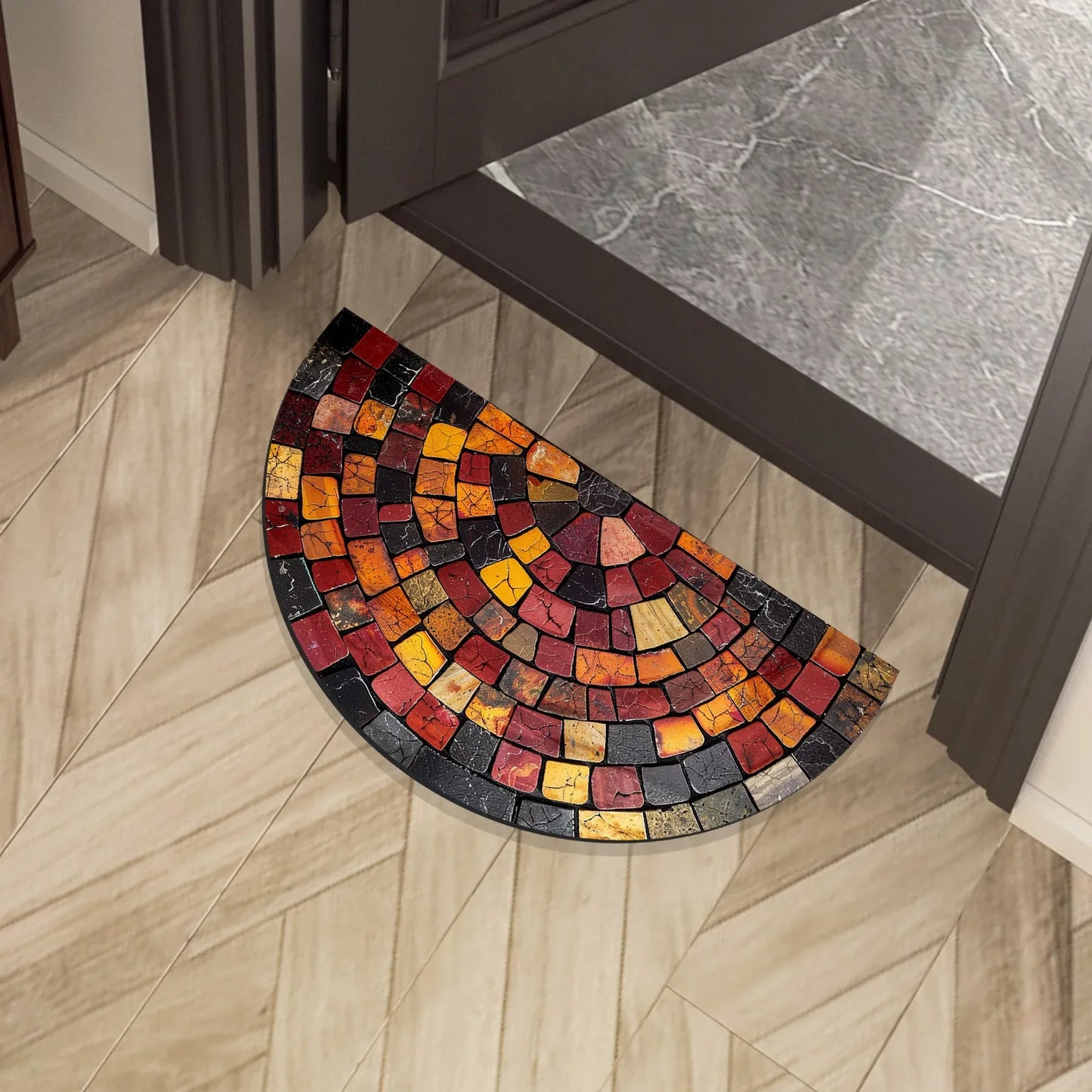 Retro Bath Mat - Super Absorbent, Quick-Dry & Non-Slip Shower Rug