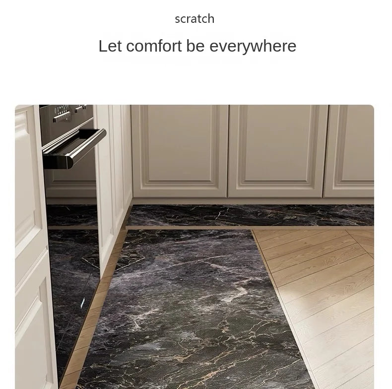 Marble Diatomite Mat 2-Piece Set - Light Luxury, Absorbent & Non-Slip