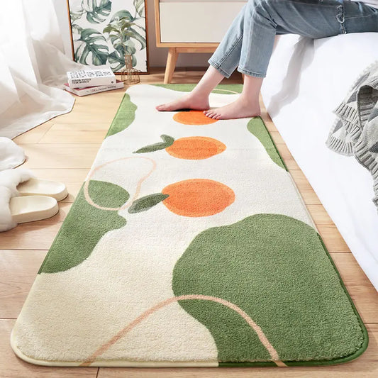 Modern Minimalist Runner Rug - Anti-Slip Hallway & Bedroom Carpet, Simple Decor