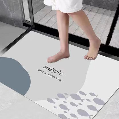 40x60cm Diatomite Mat - Water-Absorbent & Non-Slip for Bathroom & Kitchen