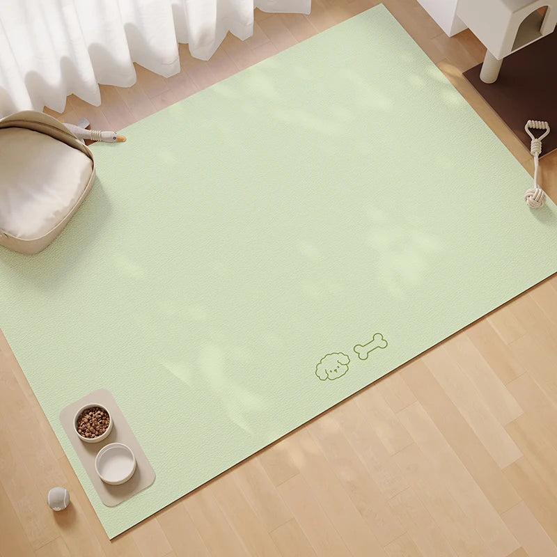 Simple Pet Feeding Mat - Absorbent, Non-Slip & Scratch-Resistant Tray