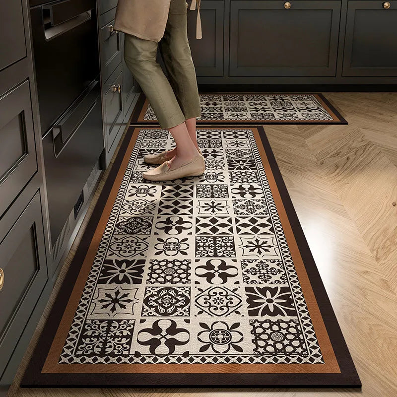 Oil-Absorbent Diatomite Kitchen Mat - Non-Slip, Quick-Dry & Wear Resistant