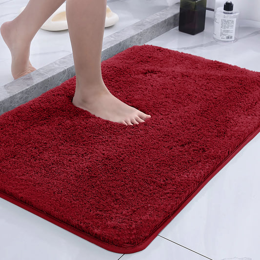 Super Plush Bath Rug - Ultra Absorbent & Non-Slip Bathroom Floor Mat, Machine Washable
