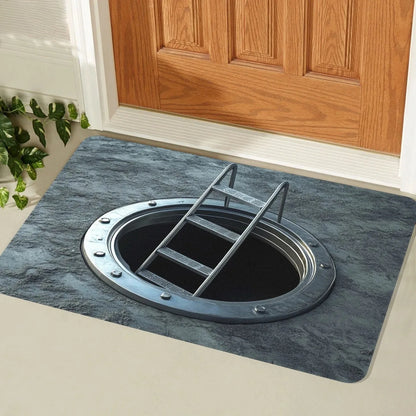 3D Illusion Doormat - Modern Abstract Abyss Design for Entrance & Gaming Room