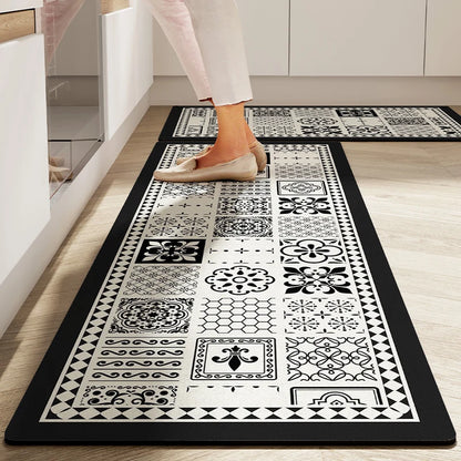 American Retro Kitchen Mat - Oil Proof Diatomite, Absorbent & Non-Slip