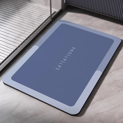 Diatomite Bath Mat - Quick Dry, Absorbent & Non-Slip Stone Foot Mat for Bathroom