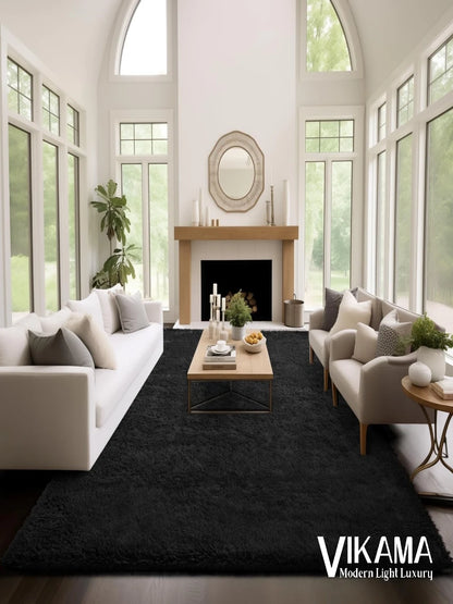Luxury Plush Rug for Girls Room - Soft & Easy Care Bedside or Living Room Carpet