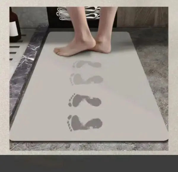 3D Pattern Absorbent Mat - Non-Slip & Quick-Dry for Bathroom, Yoga, & Utility