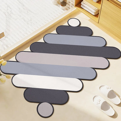 Soft Diatomite Bath Mat - Super Absorbent & Non-Slip Toilet Rug