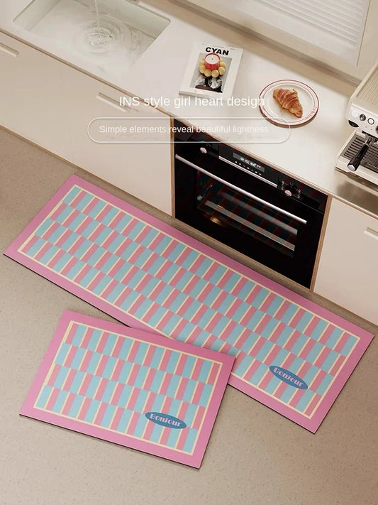 Dopamine Decor Diatomite Kitchen Mat - Colorful, Absorbent & Non-Slip Floor Pad (1 or 2-Pack)